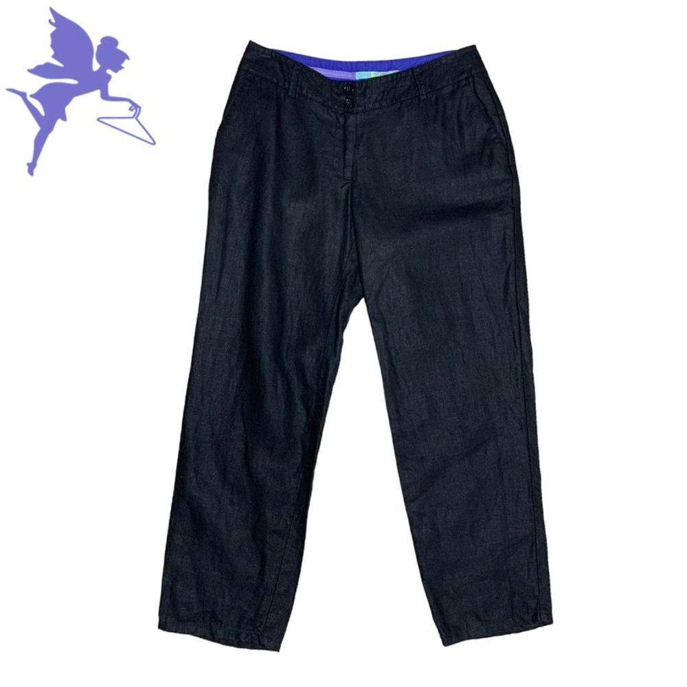 BODEN Cropped Tapered Linen Pants
